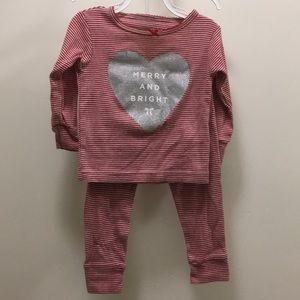 carter's girls 12M two-piece XMAS pajamas🎄